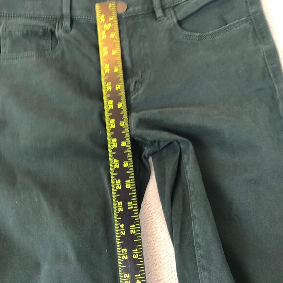 LOFT Womens Pants Size 26/2 Ankle Skinny Casual Classic Green Travel Low Rise - Picture 5 of 11